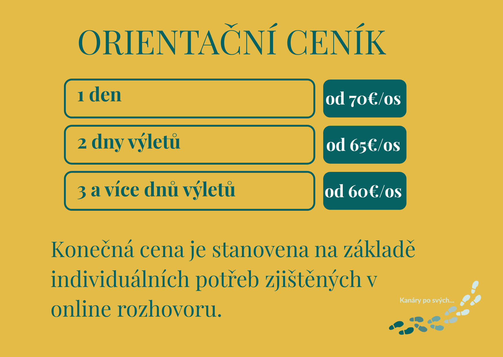 ORIENTAČNÍ CENÍK (1) ORIENTAČNÍ CENÍK (1)